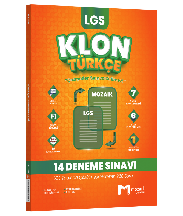 8.SINIF MOZAİK KLON DENEME TÜRKÇE - 25-26